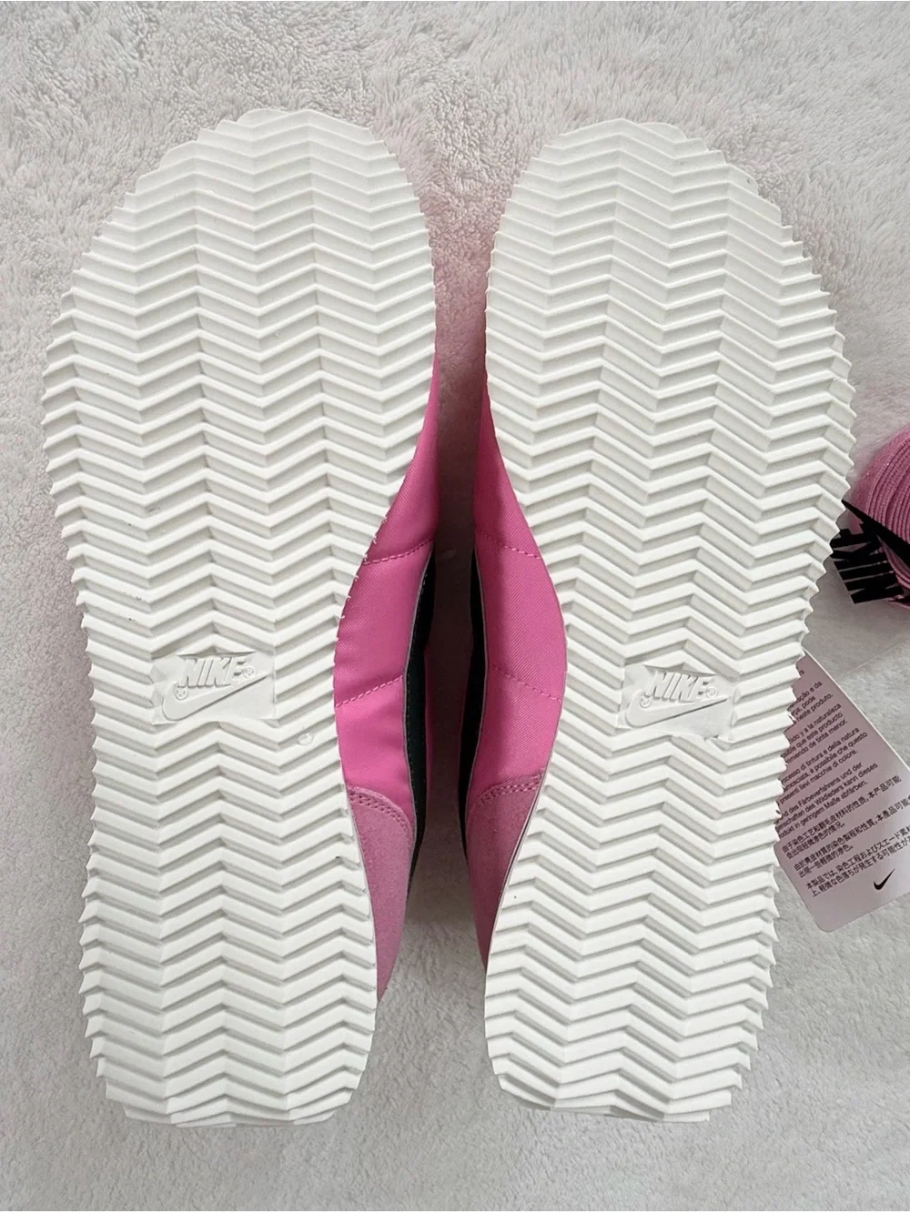 Nike Women's Cortez Pinksicle Fir Green Swoosh Accent Sneakers - Size 9 (NWOB)